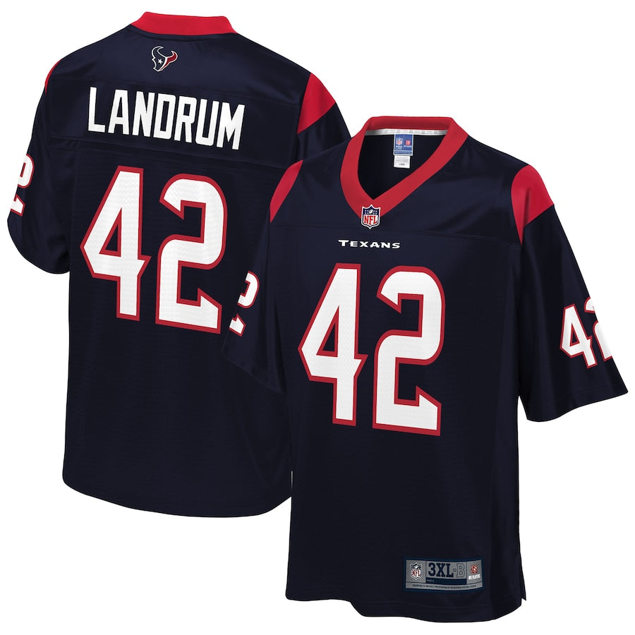 Houston Texans Chris Landrum Pro Line Big & Tall Navy Football Jersey product image