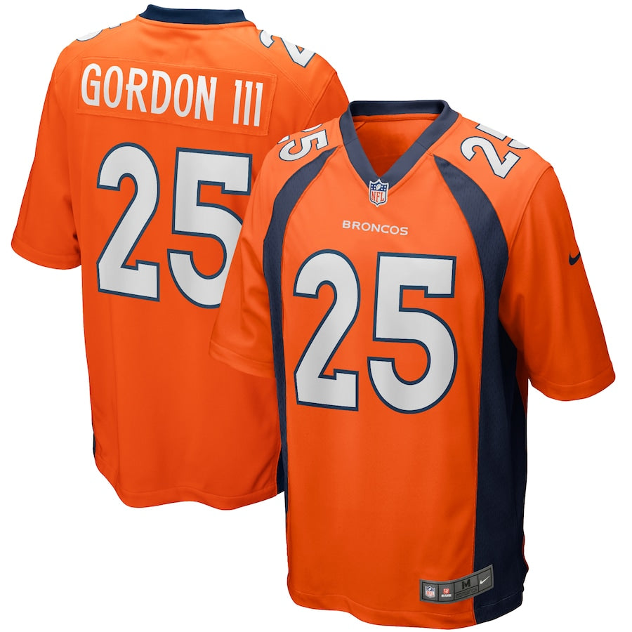 Denver Broncos Melvin Gordon Game Orange Football Jersey product image