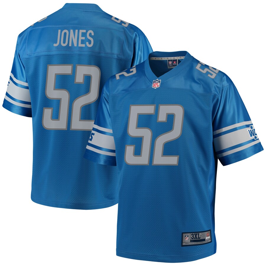 Detroit Lions Christian Jones Pro Line Big & Tall Blue Football Jersey product image