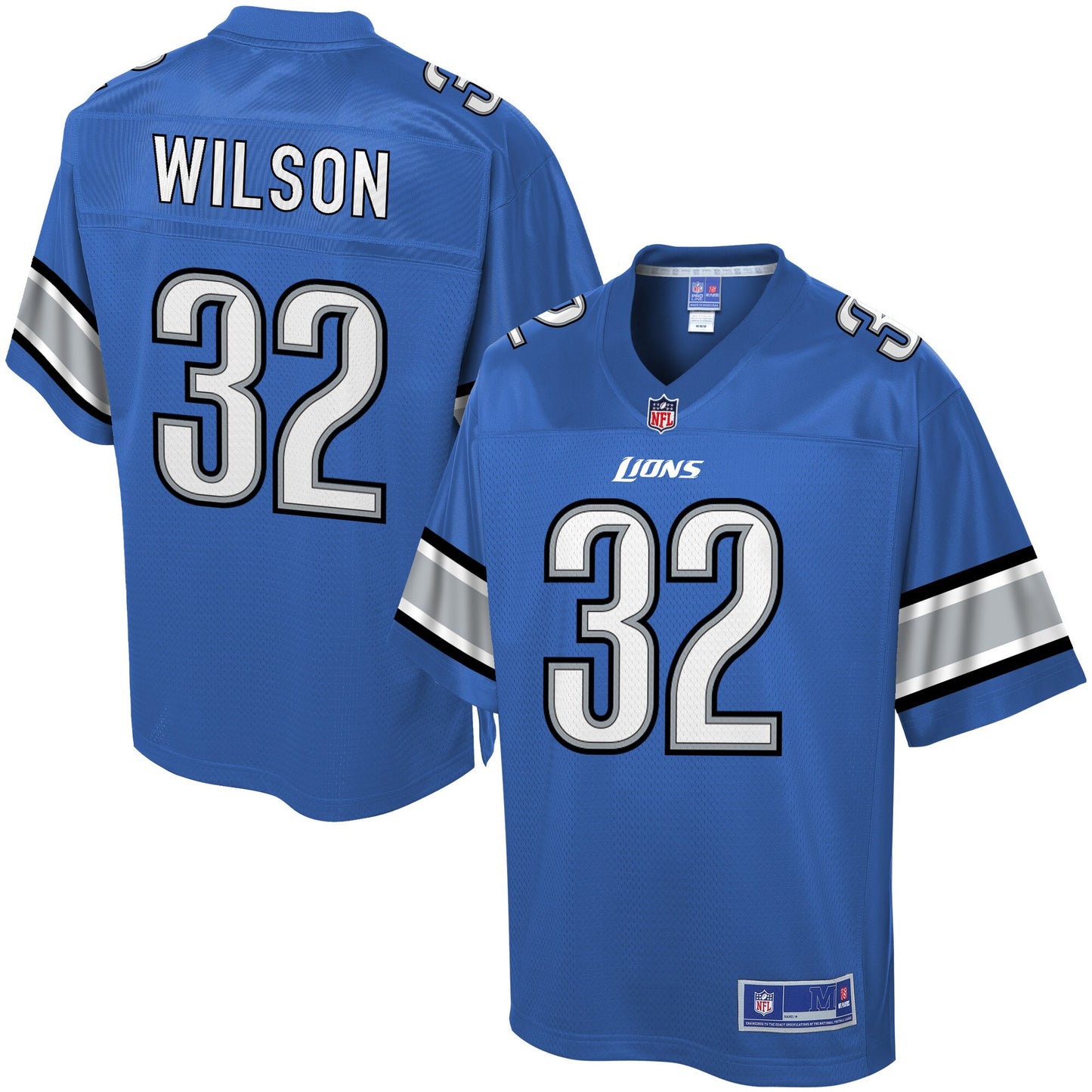 Detroit Lions Tavon Wilson Pro Line Blue Football Jersey product image