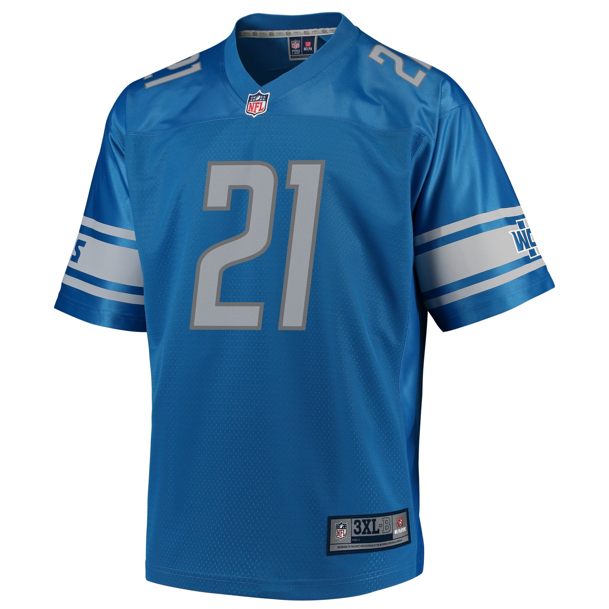 Detroit Lions Tracy Walker Pro Line Big & Tall Team Color Blue Football Jersey product image
