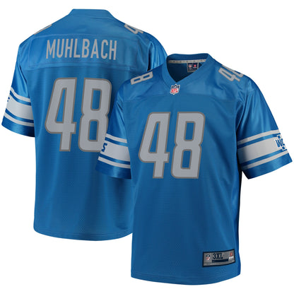 Detroit Lions Don Muhlbach Pro Line Big & Tall Blue Football Jersey product image