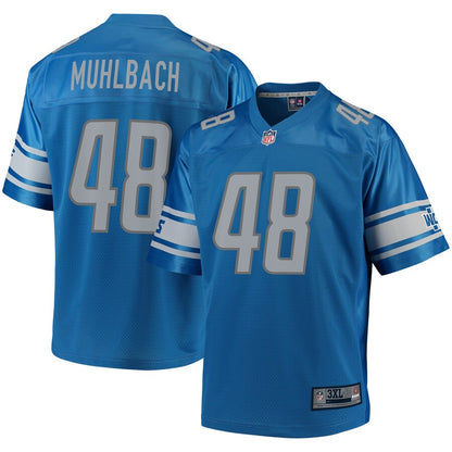 Detroit Lions Don Muhlbach Pro Line Big & Tall Blue Football Jersey product image
