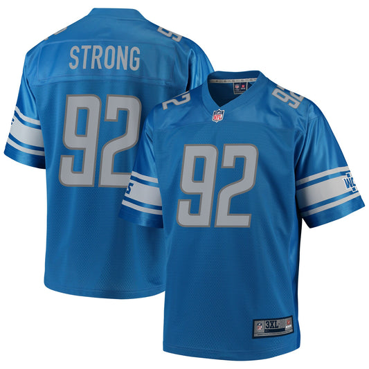 Detroit Lions Kevin Strong Pro Line Big & Tall Blue Football Jersey product image