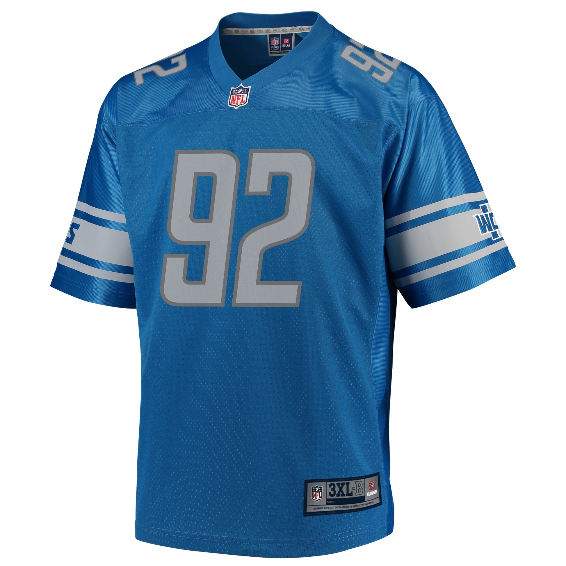 Detroit Lions Kevin Strong Pro Line Big & Tall Blue Football Jersey product image