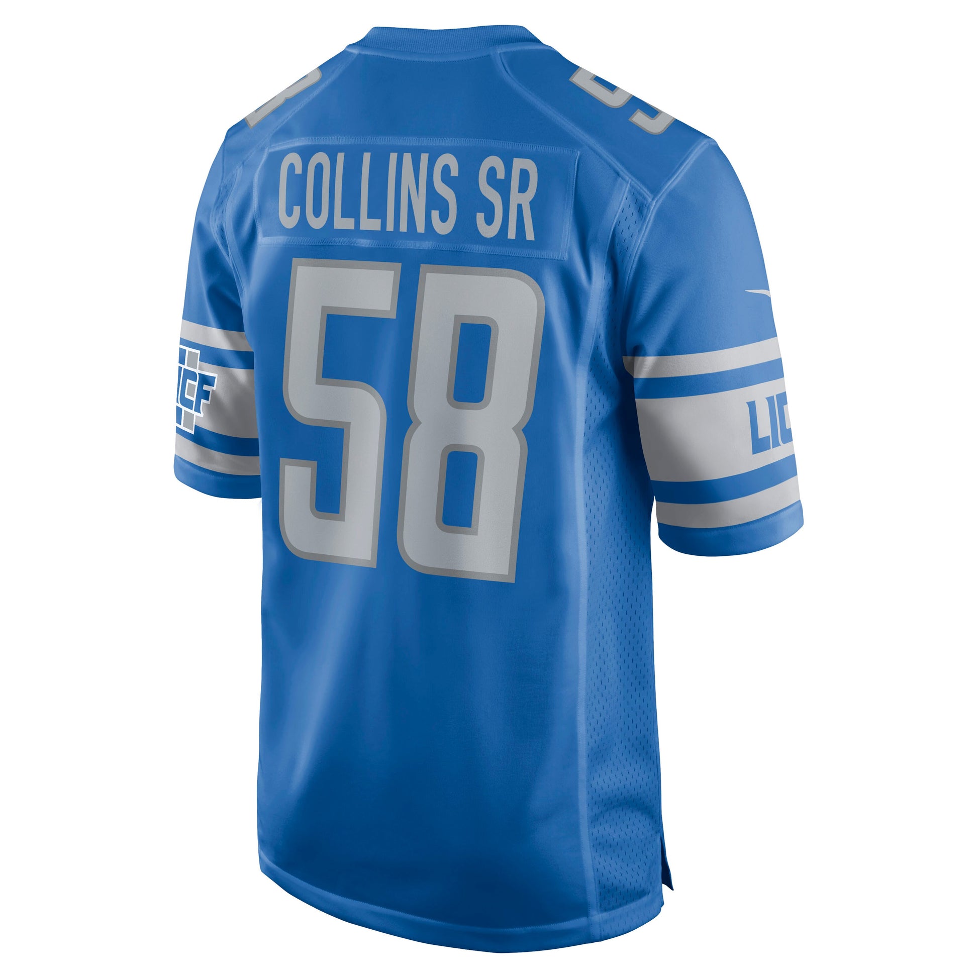 Detroit Lions Jamie Collins Sr. Game Blue Football Jersey product image