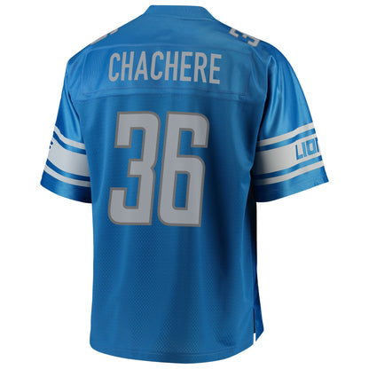 Detroit Lions Andre Chachere Pro Line Big & Tall Blue Football Jersey product image