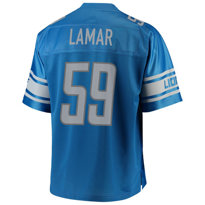 Detroit Lions Tre Lamar Pro Line Big & Tall Blue Football Jersey product image