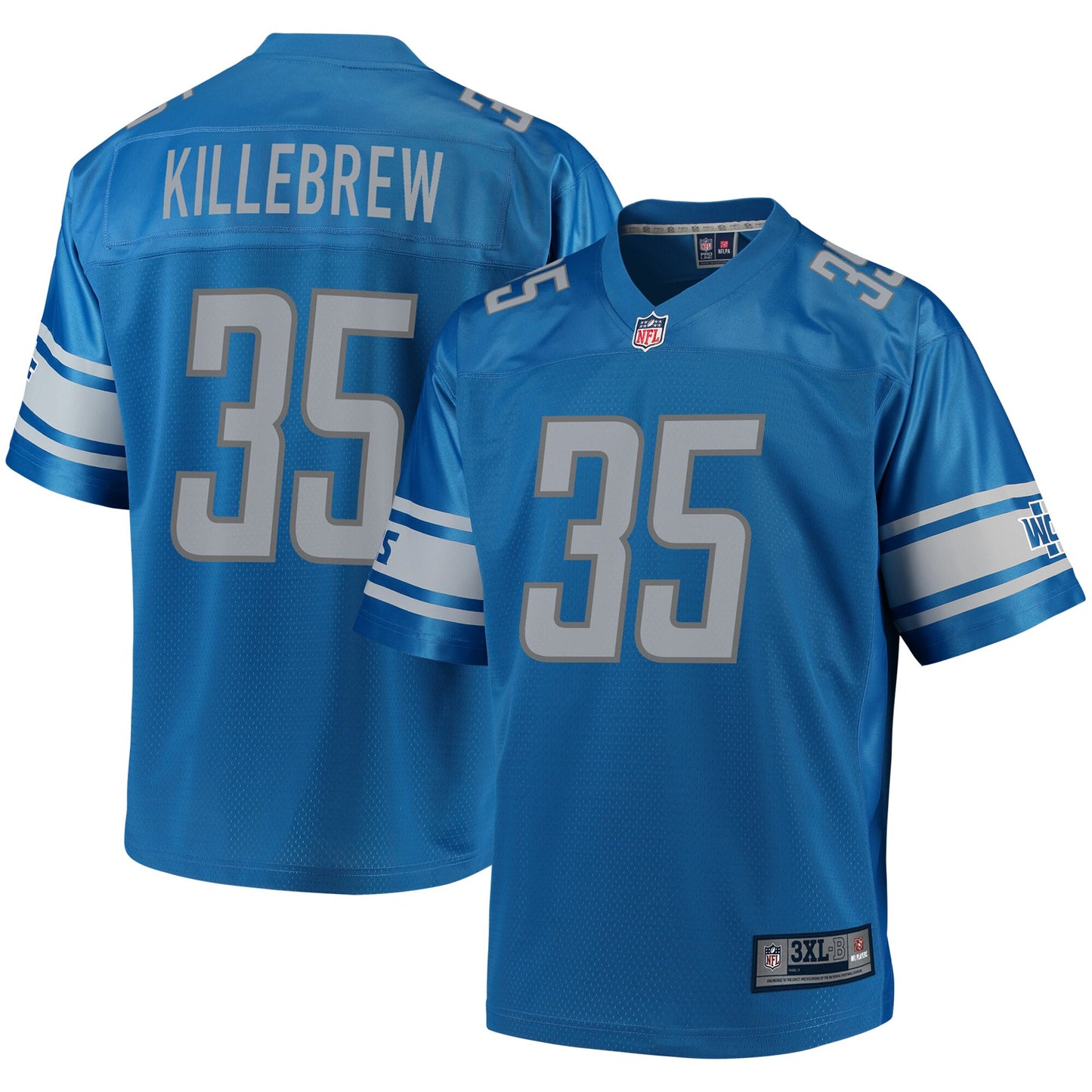 Detroit Lions Miles Killebrew Pro Line Big & Tall Blue Football Jersey product image