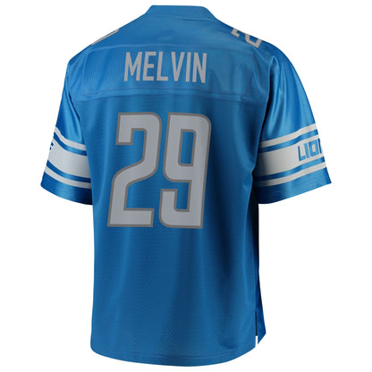 Detroit Lions Rashaan Melvin Pro Line Big & Tall Blue Football Jersey product image