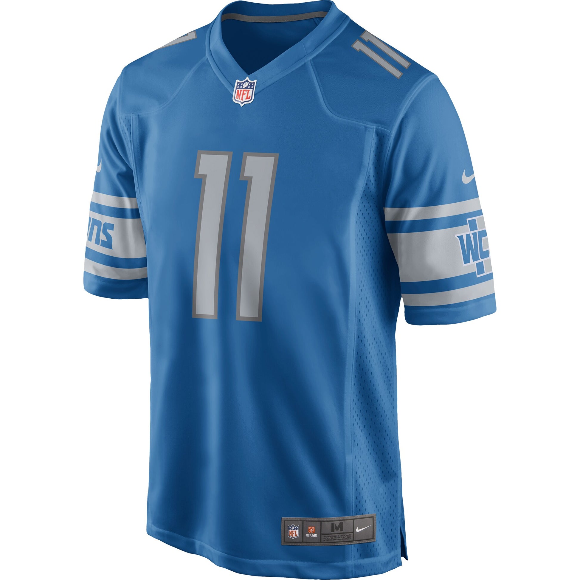 Detroit Lions Marvin Jones Jr. Game Blue Football Jersey product image