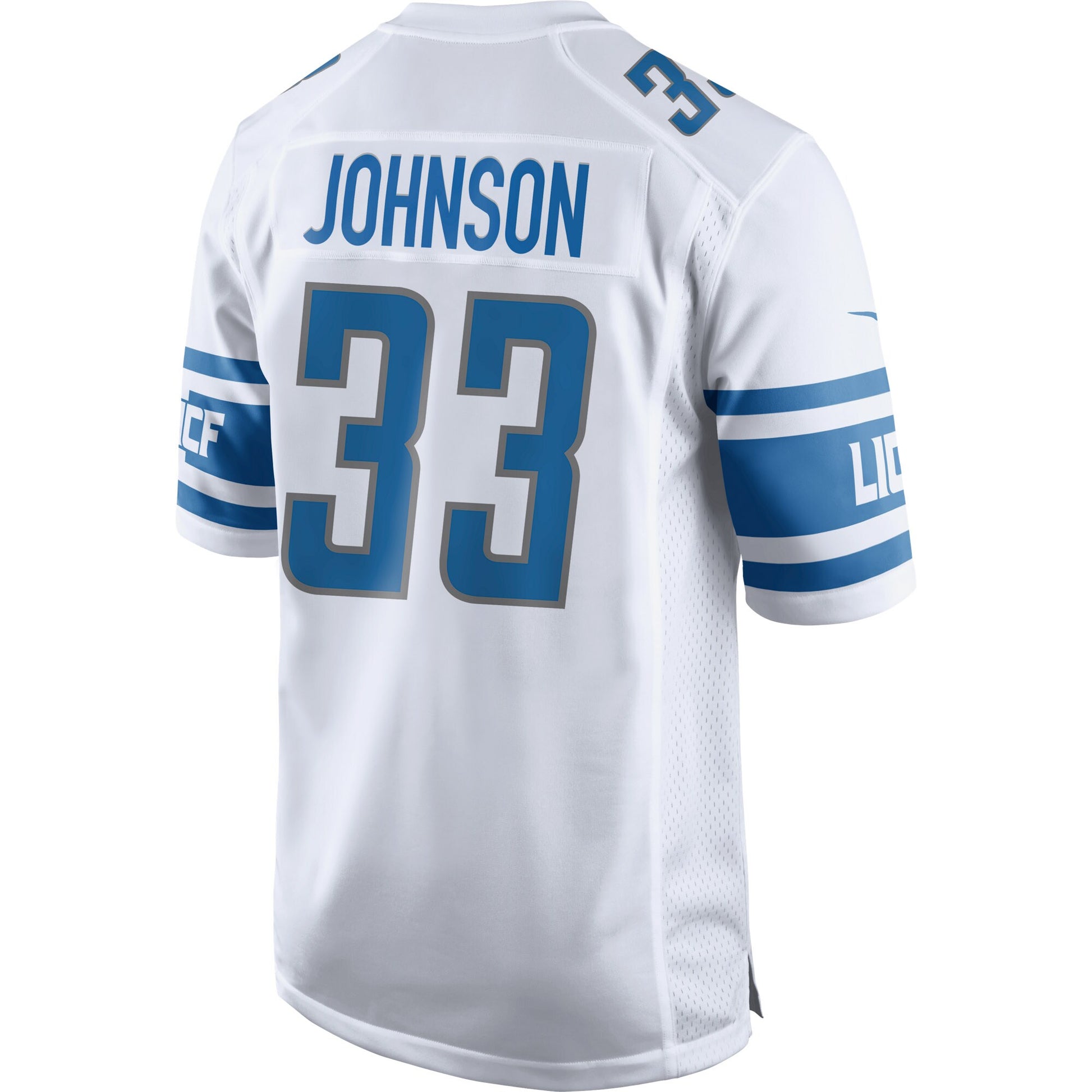 Detroit Lions Kerryon Johnson Game White Football Jersey product image