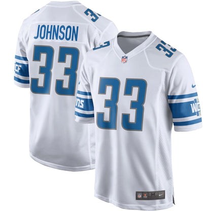 Detroit Lions Kerryon Johnson Game White Football Jersey product image
