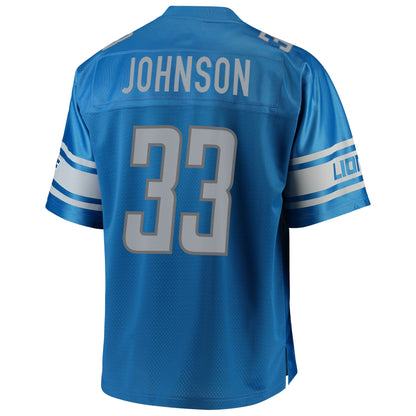 Detroit Lions Kerryon Johnson Pro Line Big & Tall Blue Football Jersey product image