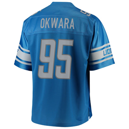Detroit Lions Romeo Okwara Pro Line Big & Tall Blue Football Jersey product image