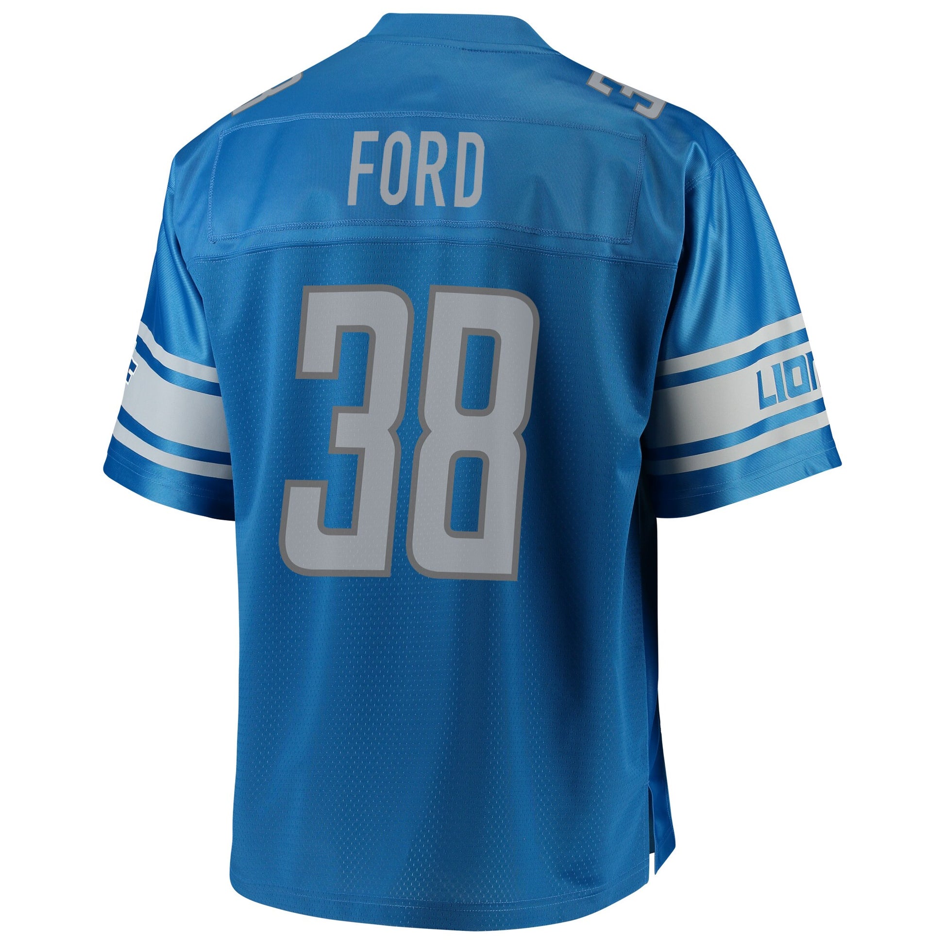 Detroit Lions Mike Ford Pro Line Big & Tall Blue Football Jersey product image