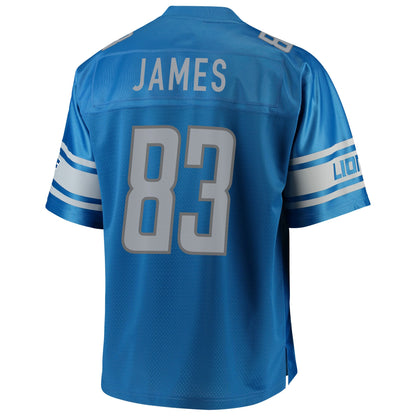Detroit Lions Jesse James Pro Line Big & Tall Blue Football Jersey product image