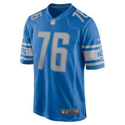 Detroit Lions Oday Aboushi Game Blue Football Jersey product image