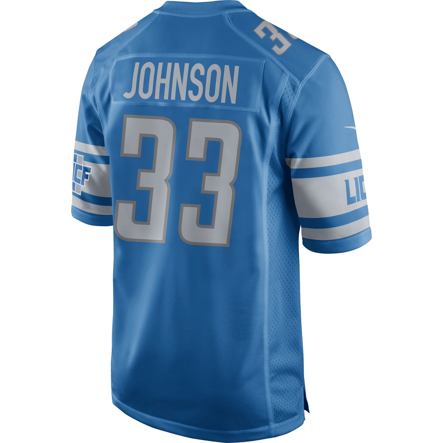Detroit Lions Kerryon Johnson Game Blue Football Jersey product image