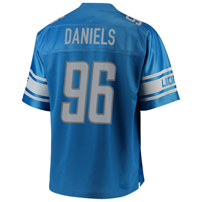 Detroit Lions Mike Daniels Pro Line Big & Tall Blue Football Jersey product image