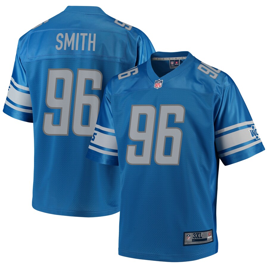 Detroit Lions Ray Smith Pro Line Big & Tall Blue Football Jersey product image