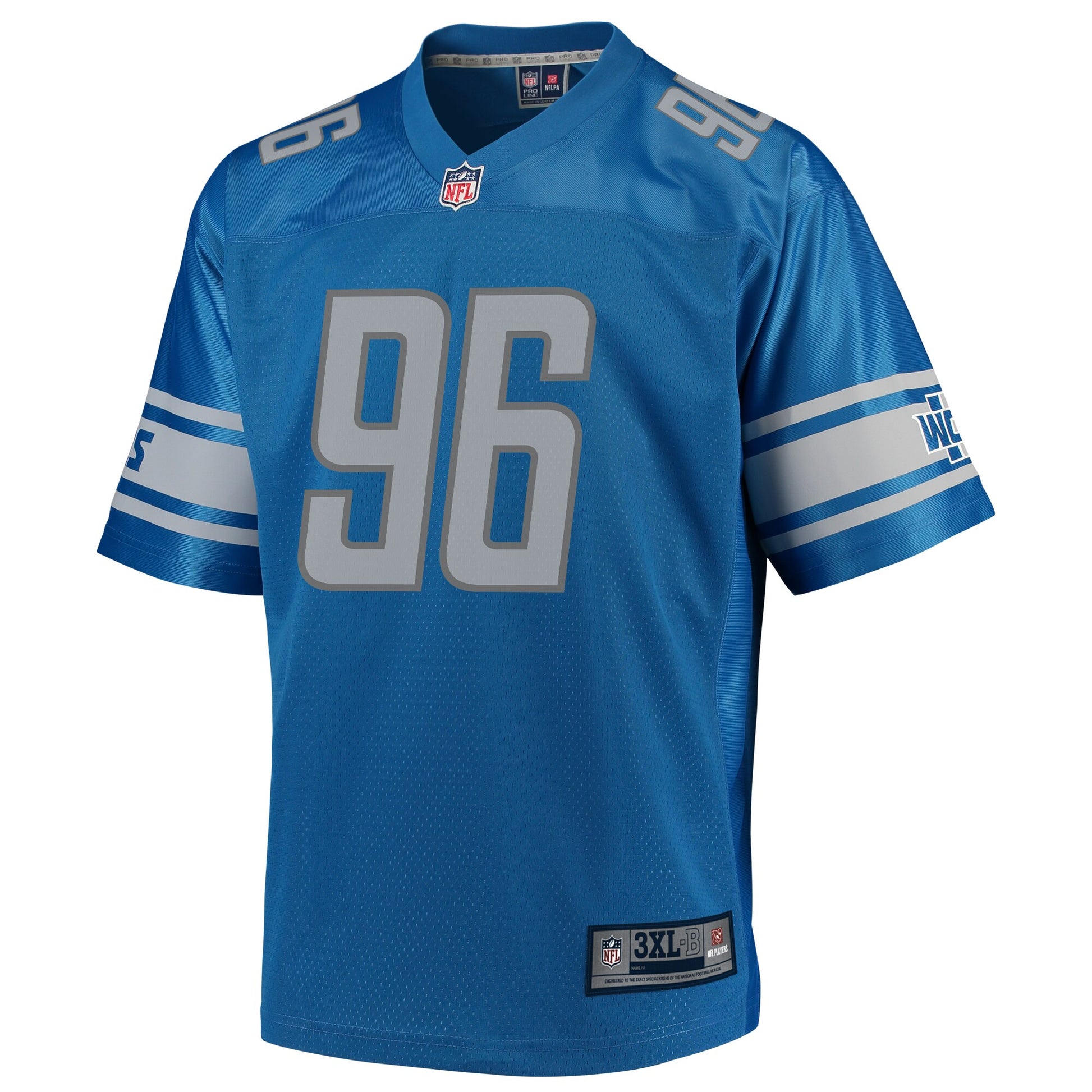 Detroit Lions Ray Smith Pro Line Big & Tall Blue Football Jersey product image