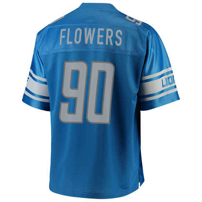 Detroit Lions Trey Flowers Pro Line Big & Tall Blue Football Jersey product image