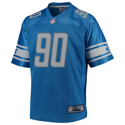Detroit Lions Trey Flowers Pro Line Big & Tall Blue Football Jersey product image