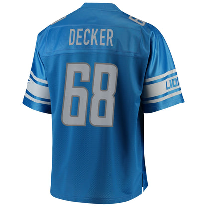 Detroit Lions Taylor Decker Pro Line Big & Tall Blue Football Jersey product image