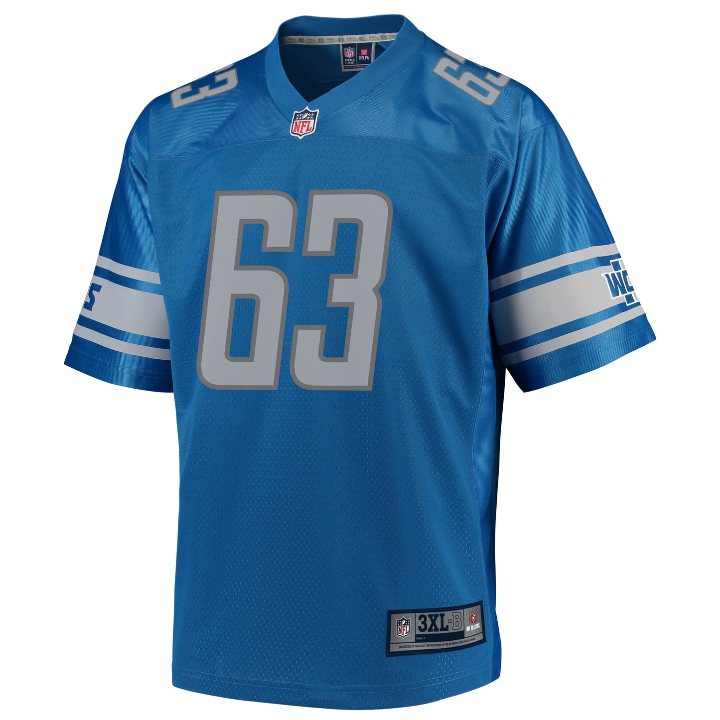 Detroit Lions Beau Benzschawel Pro Line Big & Tall Blue Football Jersey product image