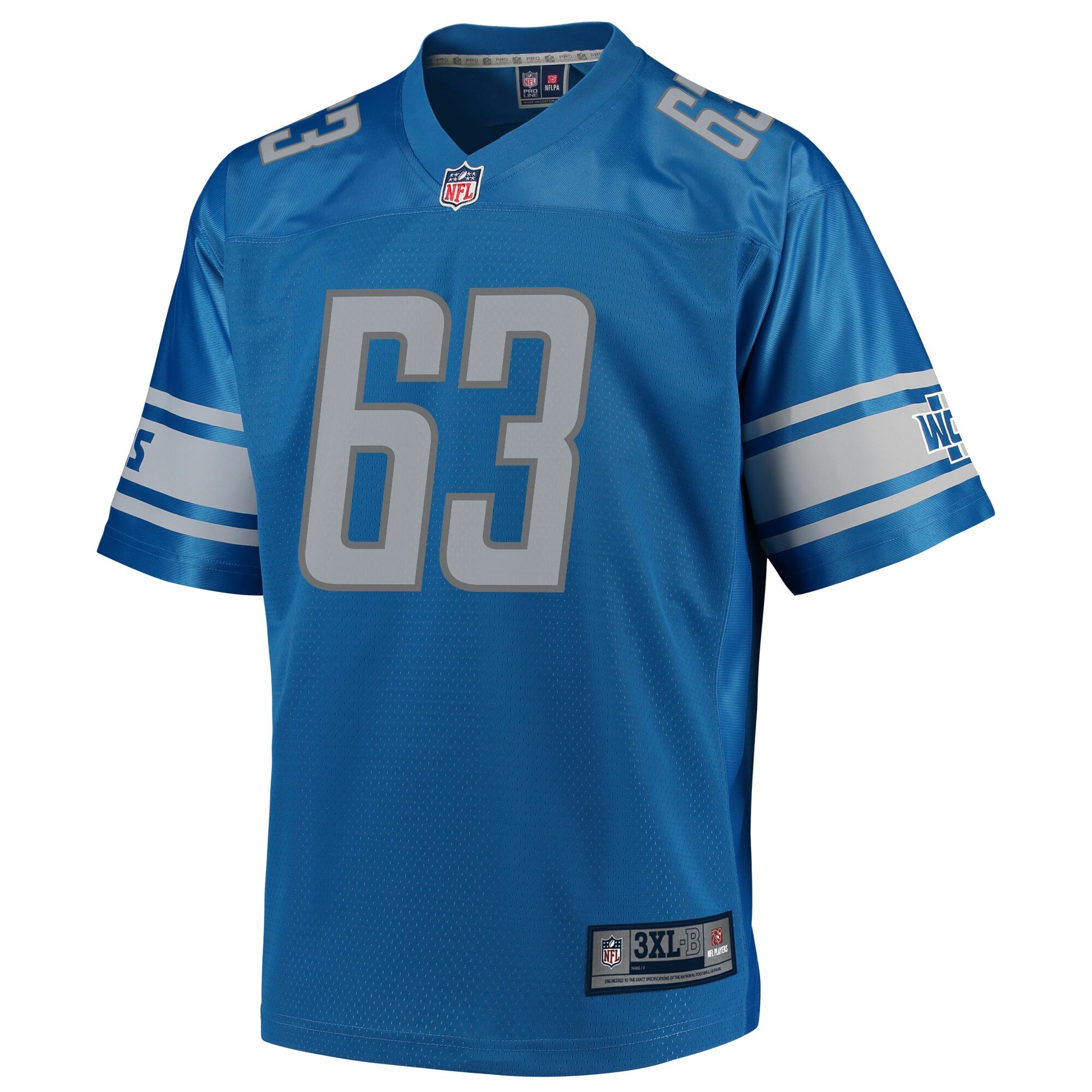 Detroit Lions Beau Benzschawel Pro Line Big & Tall Blue Football Jersey product image
