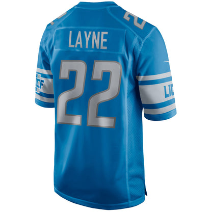 Detroit Lions Bobby Layne Game Blue Football Jersey product image