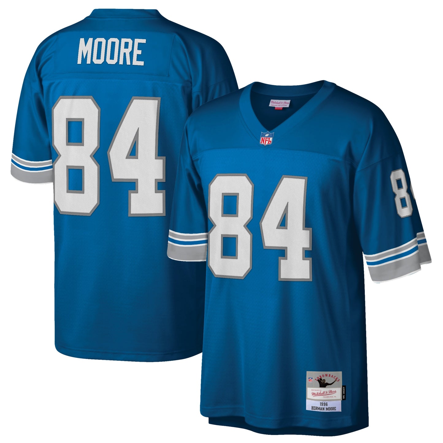 Detroit Lions Herman Moore Legacy Blue Football Jersey product image
