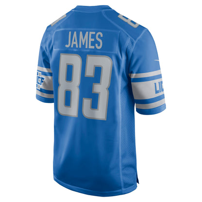Detroit Lions Jesse James Game Blue Football Jersey product image