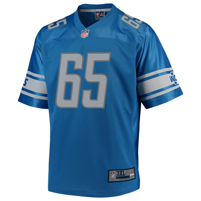 Detroit Lions Tyrell Crosby Pro Line Big & Tall Blue Football Jersey product image