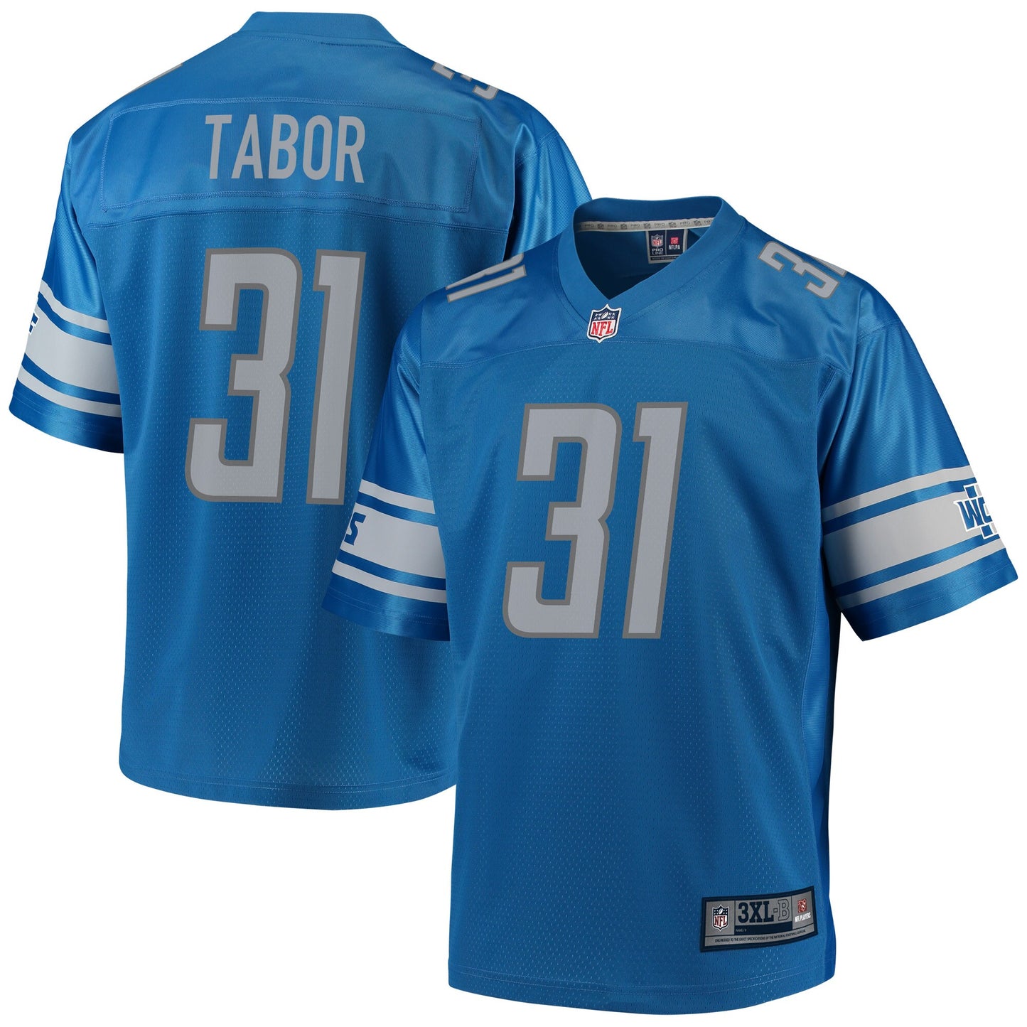 Detroit Lions Teez Tabor Pro Line Big & Tall Blue Football Jersey product image