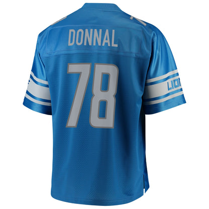 Detroit Lions Andrew Donnal Pro Line Big & Tall Blue Football Jersey product image