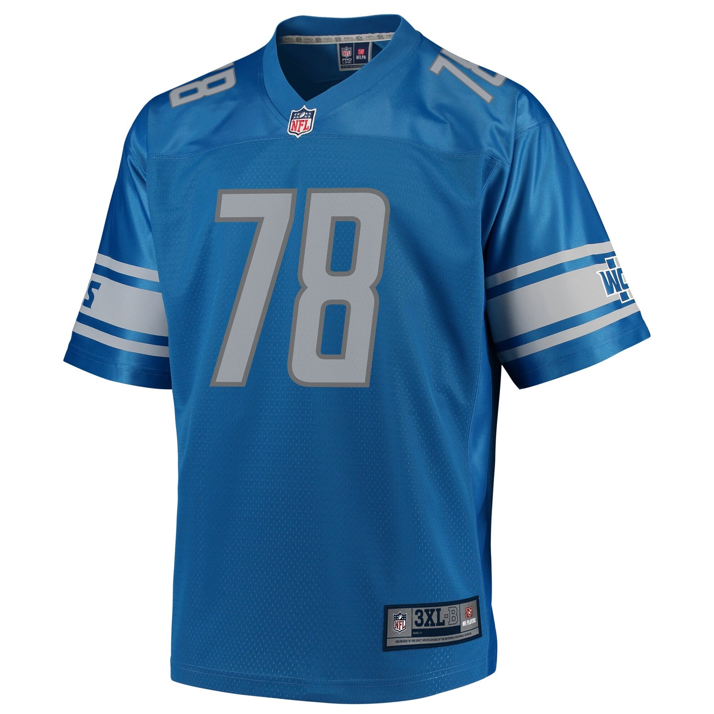 Detroit Lions Andrew Donnal Pro Line Big & Tall Blue Football Jersey product image