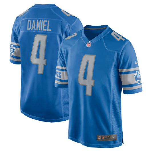 Detroit Lions Chase Daniel Game Blue Football Jersey product image