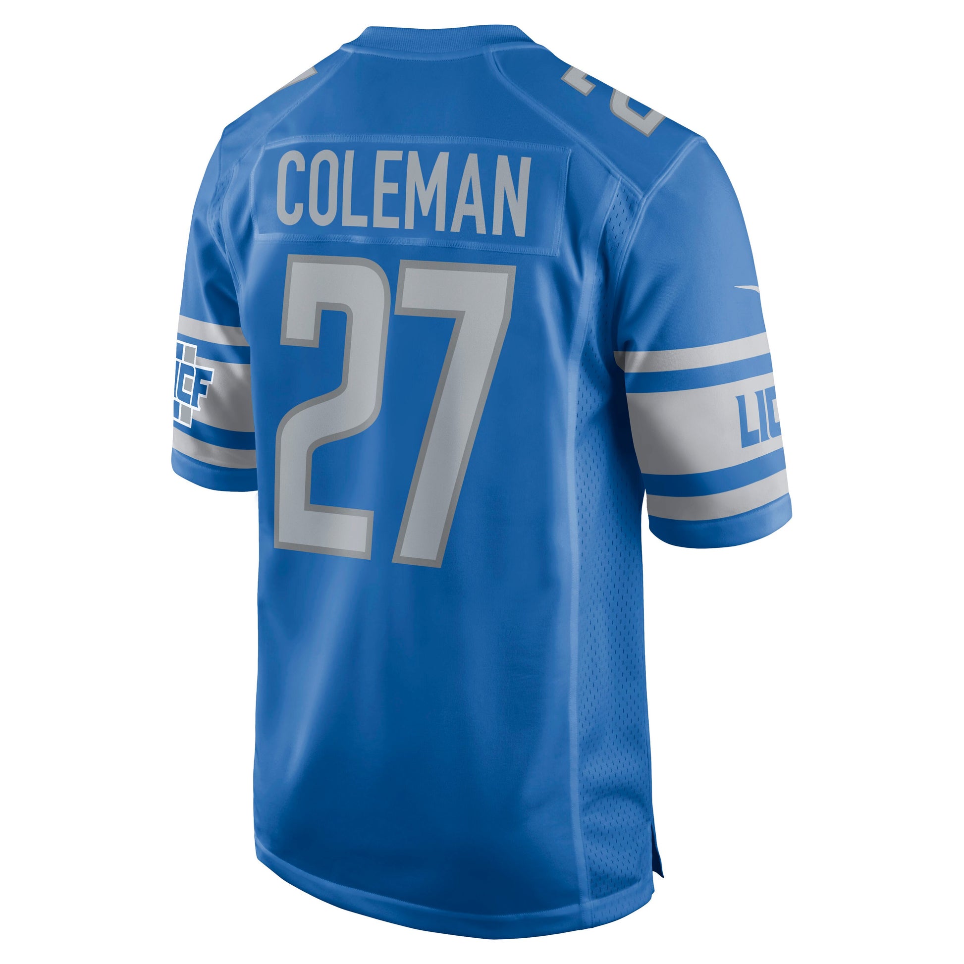 Detroit Lions Justin Coleman Game Blue Football Jersey product image