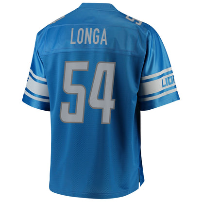 Detroit Lions Steve Longa Pro Line Big & Tall Blue Football Jersey product image