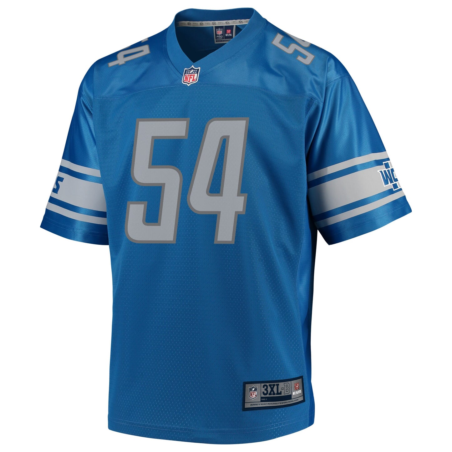 Detroit Lions Steve Longa Pro Line Big & Tall Blue Football Jersey product image