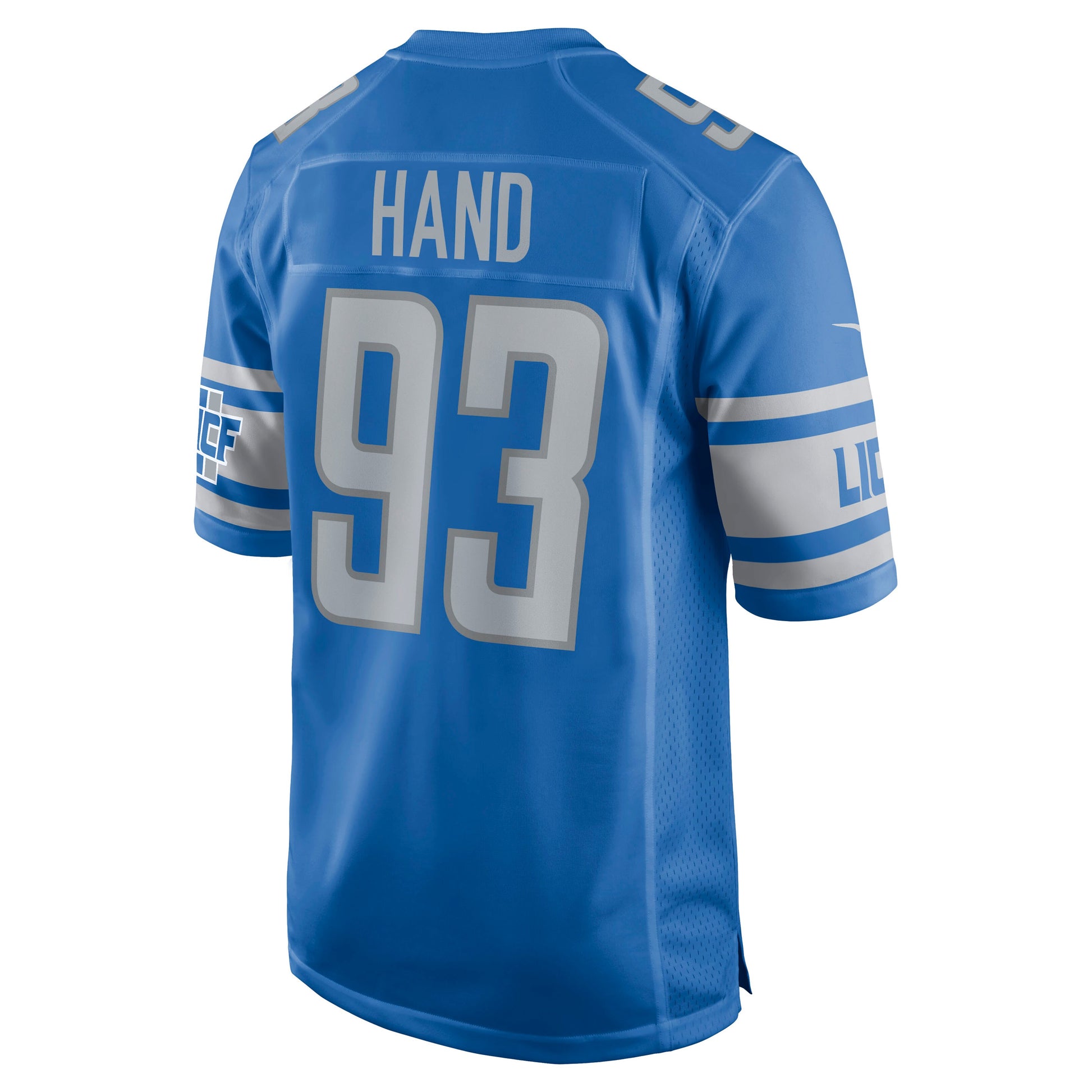 Detroit Lions Da'shawn Hand Game Blue Football Jersey product image