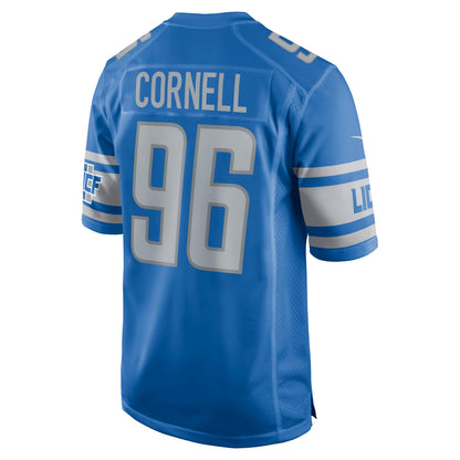 Detroit Lions Jashon Cornell Game Blue Football Jersey product image