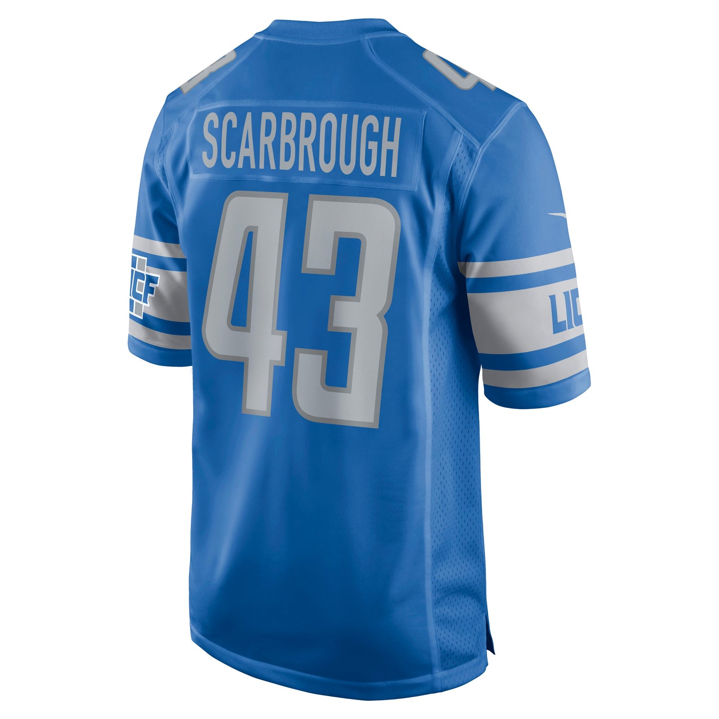 Detroit Lions Bo Scarbrough Game Blue Football Jersey product image