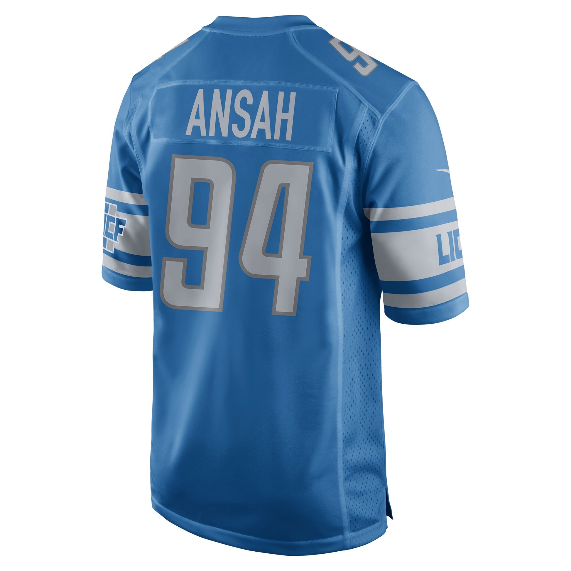 Detroit Lions Ziggy Ansah 2017 Game Blue Football Jersey product image