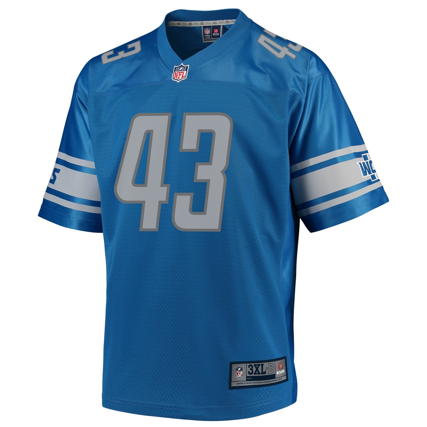Detroit Lions Bo Scarbrough Pro Line Big & Tall Blue Football Jersey product image