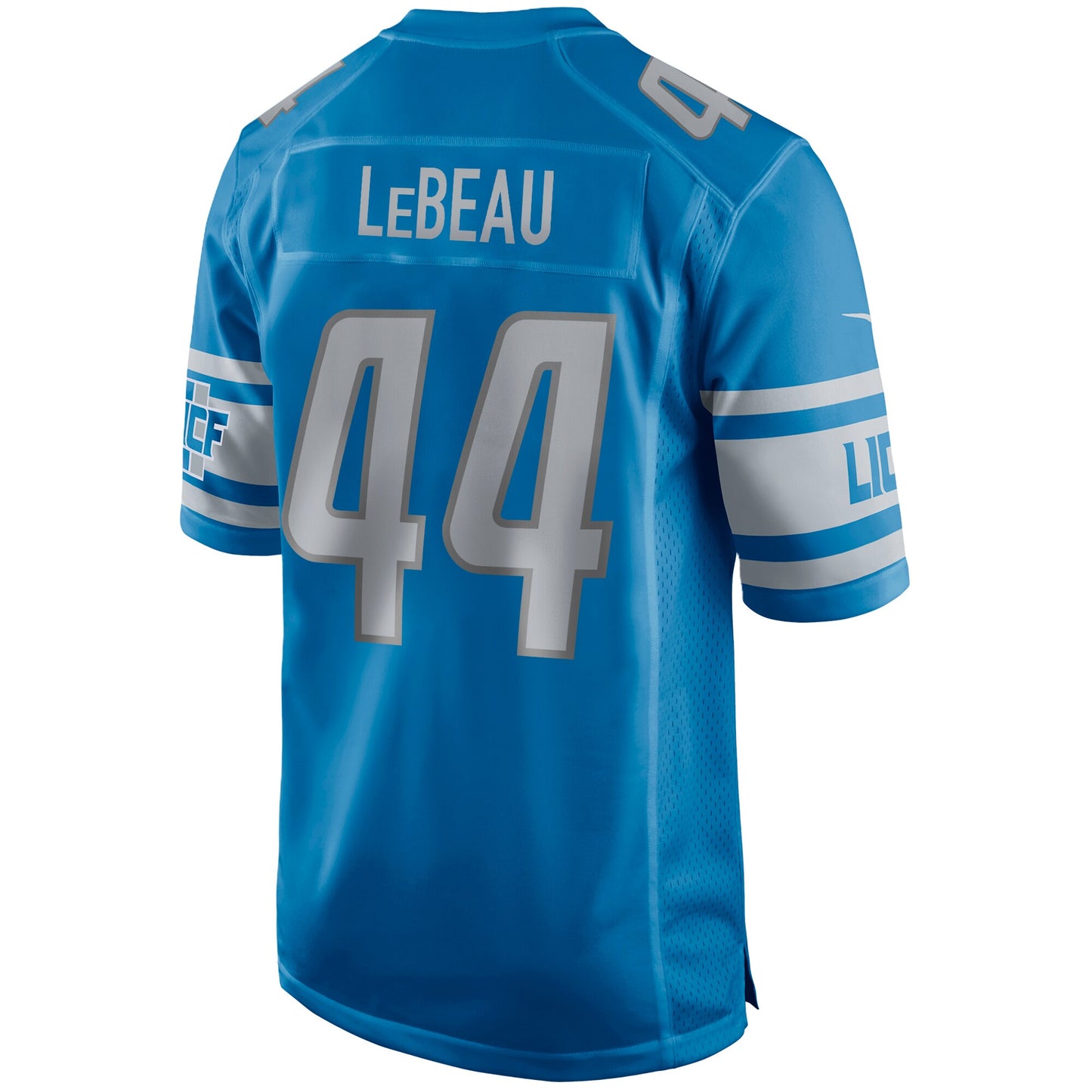 Detroit Lions Dick Lebeau Game Blue Football Jersey product image