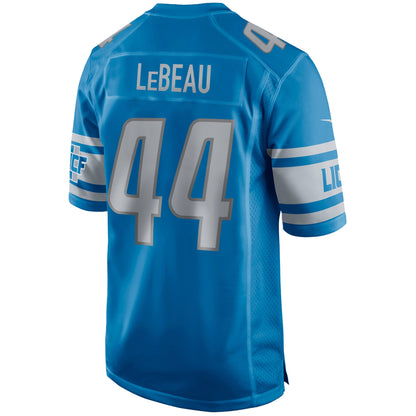 Detroit Lions Dick Lebeau Game Blue Football Jersey product image