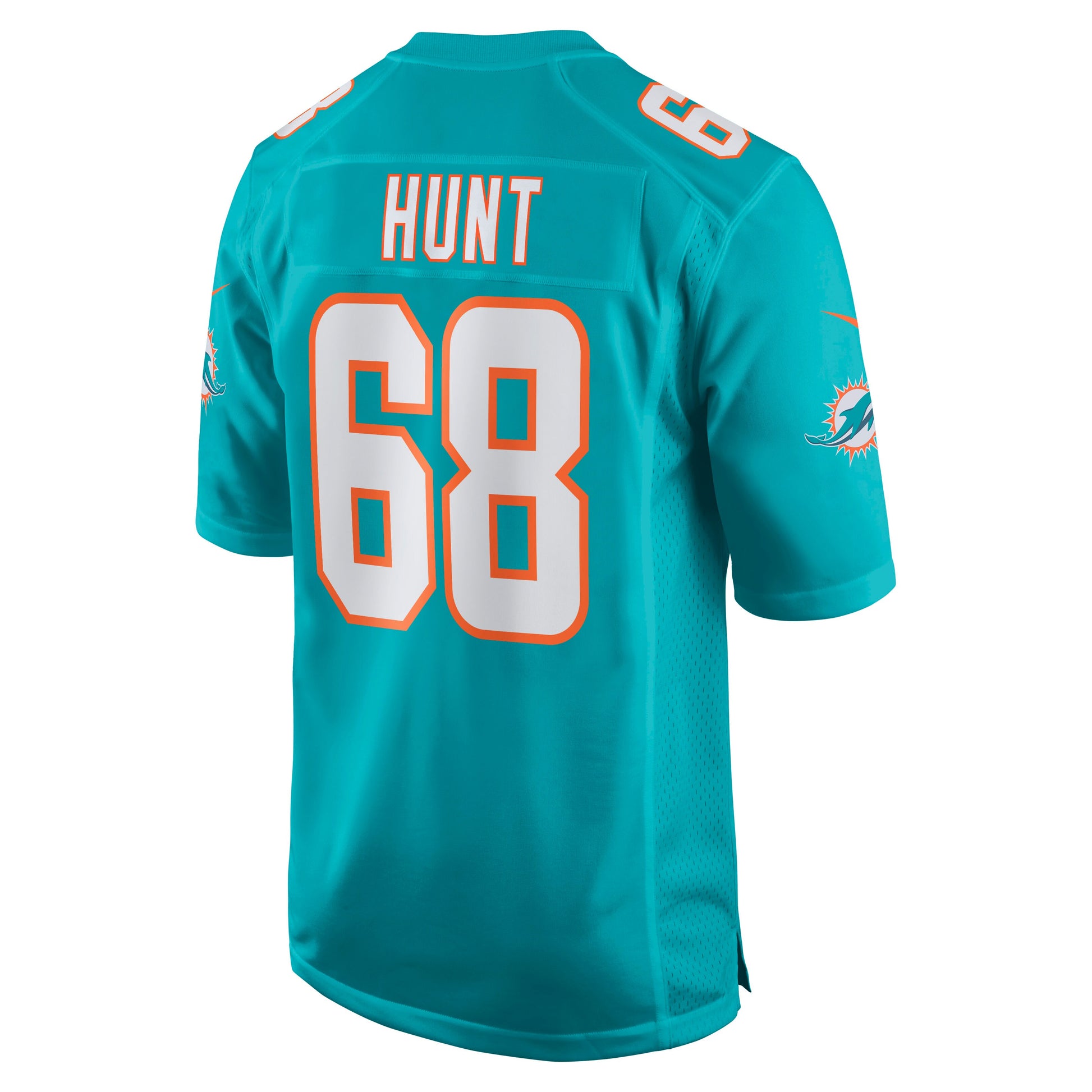 Miami Dolphins Robert Hunt Game Aqua Football Jersey product image